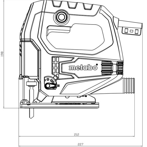 Лобзик Metabo STEB 65 Quick 450Вт 600-3000об/хв хід 18мм 1.9кг