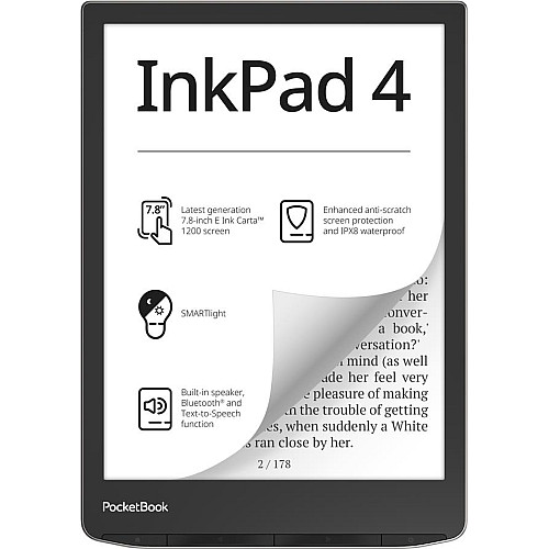 Електронна книга PocketBook 743G InkPad 4, Stardust Silver