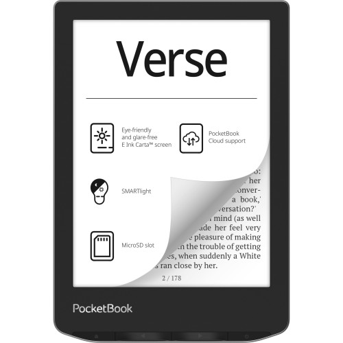Електронна книга PocketBook 629 Verse, Mist Grey