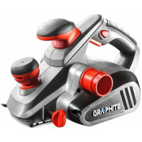 Рубанок GRAPHITE 850Вт 82мм стругання до 3мм 3.1кг