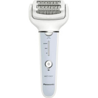 Епілятор Panasonic пінцетний, акумуляторний , пінцет.-60, волог.+сух., насадок-7, футляр , голубий-білий