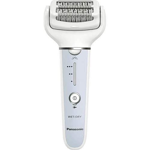 Епілятор Panasonic пінцетний, акумуляторний , пінцет.-60, волог.+сух., насадок-7, футляр , голубий-білий