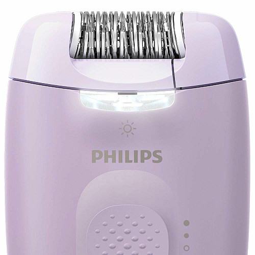 Эпилятор Philips Series 2000 дисковый, от сети, сух., насадок-3, с подсветкой, фиолетовый
