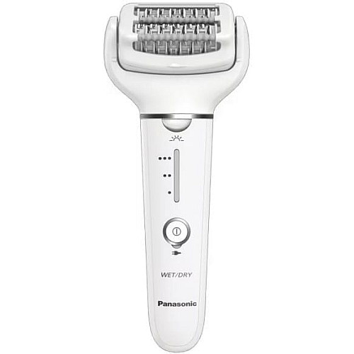 Эпилятор Panasonic пинцетный, аккумуляторный, пинцет.-60, влажн.+сух., насадок-2, футляр, белый