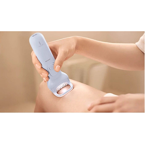 Эпилятор Philips Series 8000 дисковый, аккумул., пинцет.-32, влажн.+сух., насадок-4, чехол бело-голубой