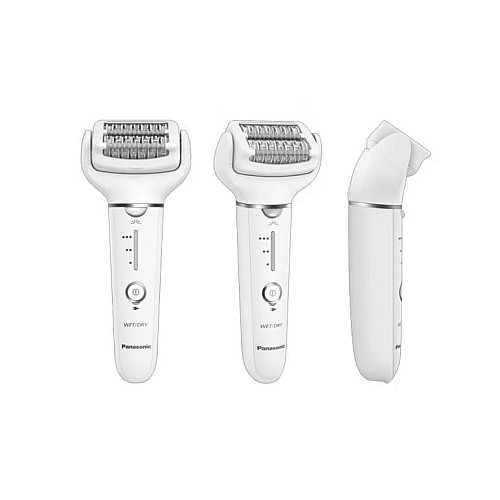 Эпилятор Panasonic пинцетный, аккумуляторный, пинцет.-60, влажн.+сух., насадок-2, футляр, белый