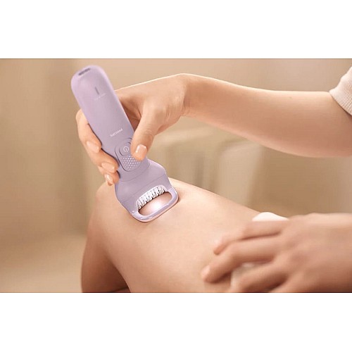 Эпилятор Philips Series 9000 дисковый, аккумул., пинцет.-32, влажн.+сух., насадок-6, футляр, фиолетовый