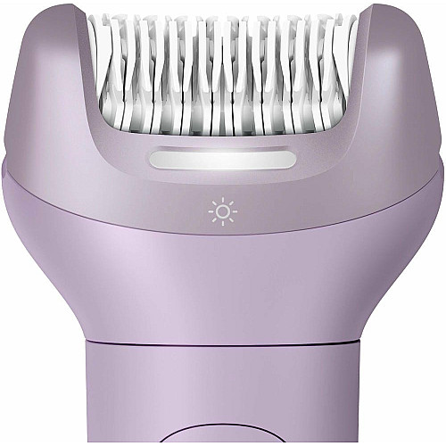 Эпилятор Philips Series 9000 дисковый, аккумул., пинцет.-32, влажн.+сух., насадок-6, футляр, фиолетовый