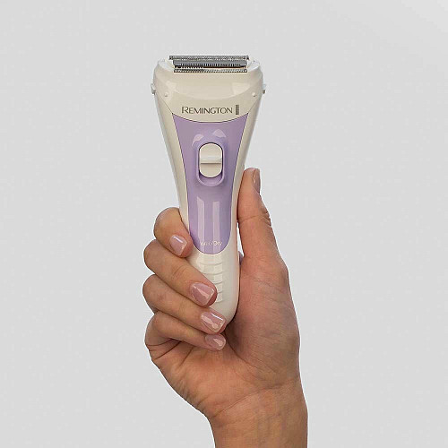Бритва электр. Remington сетчатая Smooth&Silky, АААx2, сух.+влажн., женский триммер, бело-фиолетовый