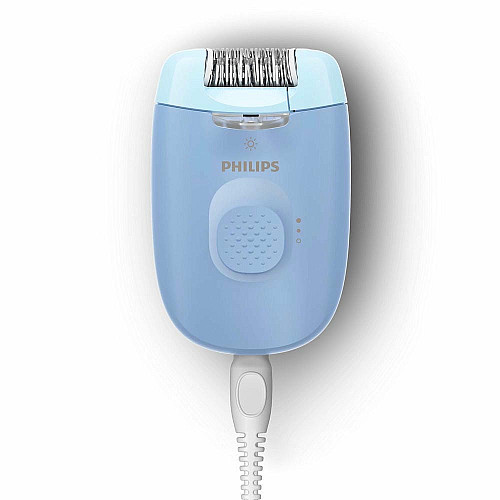 Эпилятор Philips Series 2000 дисковый, от сети, сух., насадок-2, с подсветкой, синий