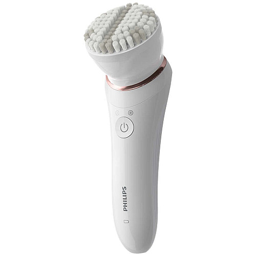 Епілятор Philips 8000 series дисковий, акумул., пінцет.-32, волог.+сух., насадок-7, футляр, білий