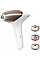 Фотоэпилятор Philips Lumea IPL 9900 Series, аккумуляторный, кол-во вспышки.-450000, 2-4 см2, насадок-3, футляр, бело-золотой.