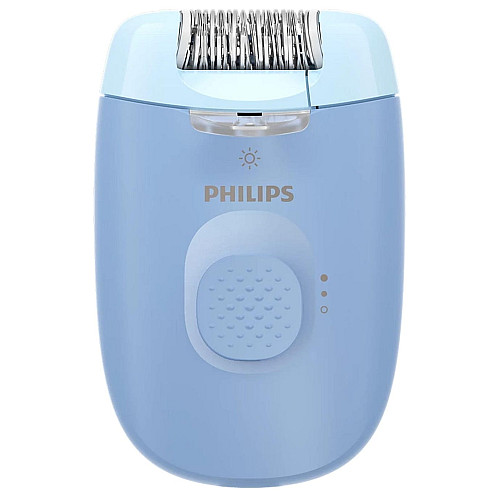Эпилятор Philips Series 2000 дисковый, от сети, сух., насадок-2, с подсветкой, синий