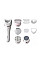 Эпилятор Philips 8000 series дисковый, аккумуляторный, пинцет.-32, влажн.+сух., насадок-8, с подсветкой, белый