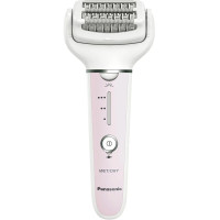 Эпилятор Panasonic пинцетный, аккумуляторный, пинцет.-60, влажн.+сух., насадок-5, футляр, фиолетово-белый