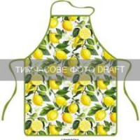 Фартух ARDESTO Sicilian lemons 60х80см, 100% поліестер, зелений