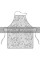 Фартух ARDESTO Grey leaves 60х80см, 100% поліестер, cірий