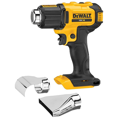 Фен будівельний акумуляторний DeWalt 18В 290-530°C 190л/хв 0.5кг без АКБ та ЗП
