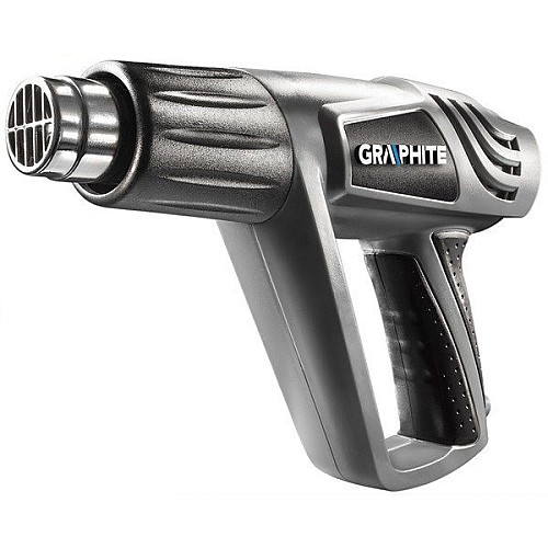 Фен будівельний GRAPHITE 2000Вт 80/600°С 350/550л/хв 0.9кг