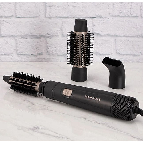 Фен-щетка Remington Blow Dry&Style Caring, 800Вт, 2 режима, ионизация, холл. обдув, керамика, черный