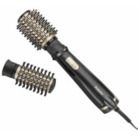 Фен-щетка Babyliss Big Hair Dual 1000, 1000Вт, 2 режима, холл. обдув, оборот. насадок, 2 насадки, черный