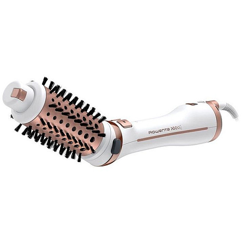 Фен-щітка Rowenta Brush Activ' Ultimate Care, 700Вт, 3 режими, іоніз-я, хол. обдув, оберт. насадок, кераміка, біло-золотий