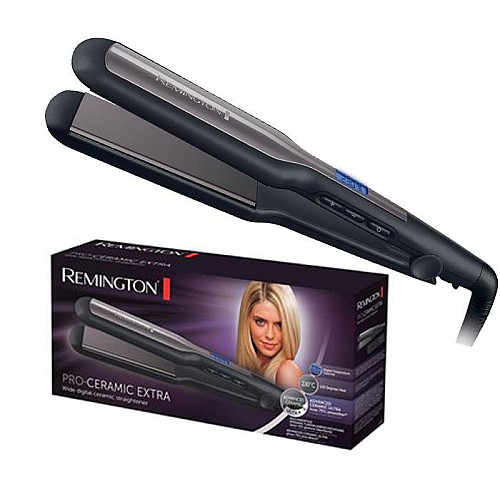 Випрямляч Remington Pro-Ceramic Extra, >300Вт, 150-230С, дисплей, чохол, кераміка, чорний