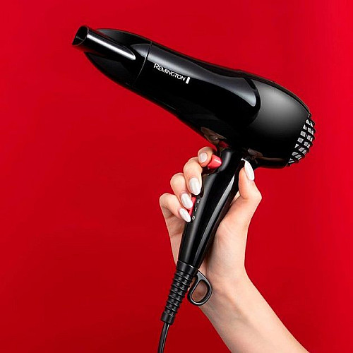 Фен Remington MyStylist, 1900Вт, 2 режими, іоніз-я, хол. обдув, чорний