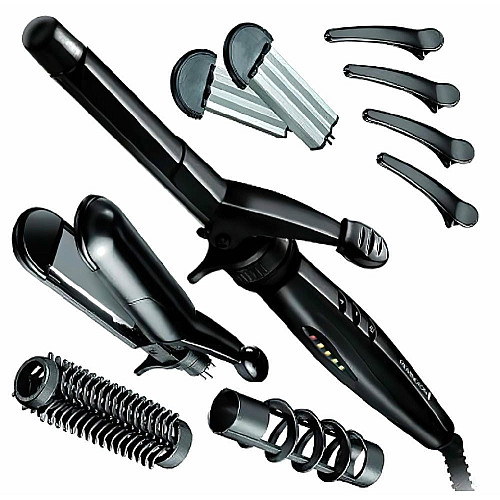 Мультистайлер Remington Multistyle, 25Вт, темп. режимов-5, 110-190С, 5 насадок, кейс, аксессуары, керамика, тефлон, черный