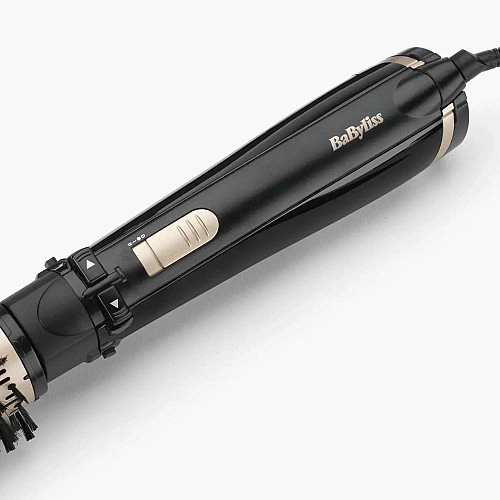 Фен-щетка Babyliss Big Hair Dual 1000, 1000Вт, 2 режима, холл. обдув, оборот. насадок, 2 насадки, черный