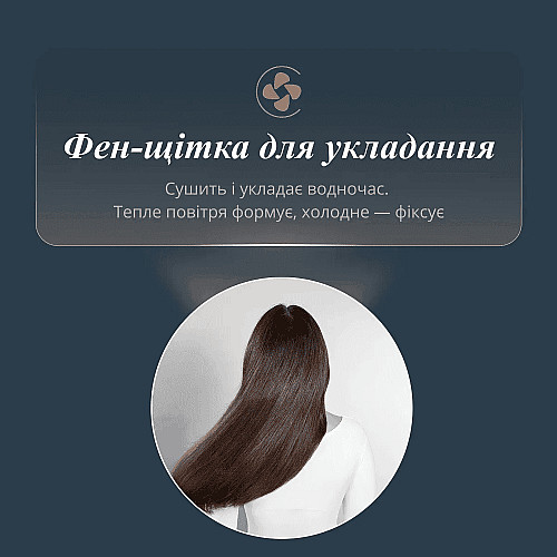 Фен-щетка Rowenta Air Brush 3D, 1200Вт, 3 режима, иониз-я, холл. обдув, функция фена, керамика, черно-золотой