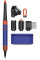 Стайлер Dyson Airwrap I.D. HS08 Curly+Coily Complete Long Vinca Blue/Topaz, 1300Вт, темп.режимів-3, насадок-6, кейс, кераміка, синьо-мідний