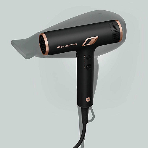 Фен Rowenta T-Shape Maestria Nano, 1700Вт, 3 режима, диффузор, иониз-я, холл. обдув, черный