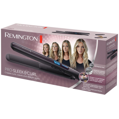 Випрямляч Remington Pro-Sleek & Curl, >300Вт, 150-230С, дисплей, кераміка, чорний