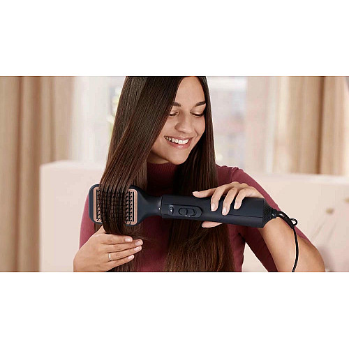 Фен-щетка Philips 5000 Series 1000Вт, 3 режима, ионизация, 5 насадок, синий