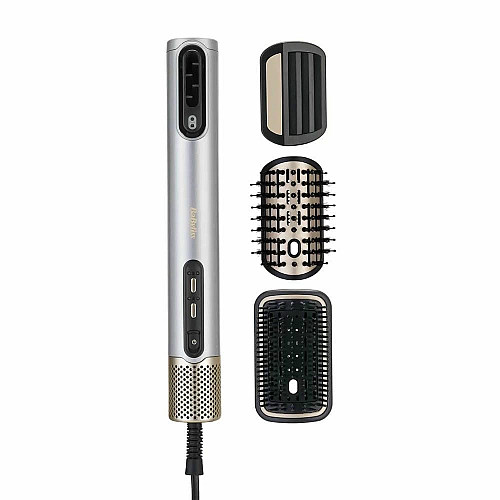 Фен-щетка Babyliss Limited Edition SilverGold, 1600Вт, 4 режима, иониз-я, холл. обдув, керамика, серый