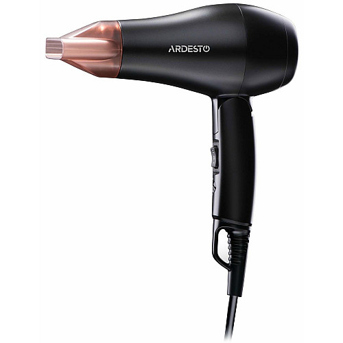 Фен ARDESTO HD-Y120T, дорожній, 1200Вт, складна ручка, 2 швидкості, 2 темп. режими, чорний