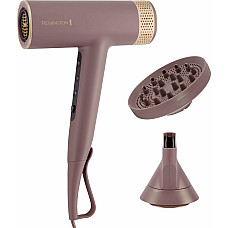 Фен Remington AIRvive, 1600Вт, 3 режими, дифузор, іоніз-я, хол. обдув, фіолетово-золотий