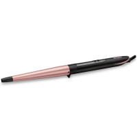 Плойка Babyliss Rose Quartz, конусна, 64Вт, темп.режимів-6, D -13-25mm, 160-210С, кераміка, чорно-рожевий