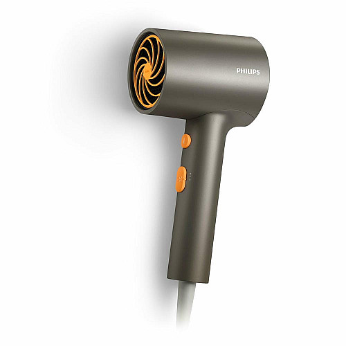 Фен Philips 3000 Series, 1600Вт, 2 режими, іонізація, сірий