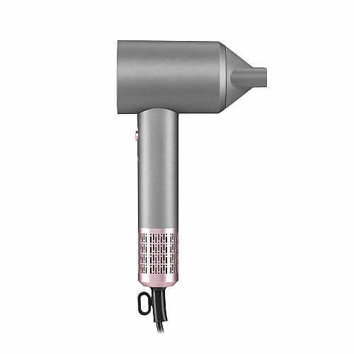 Фен ARDESTO Pink Touch, 1600Вт, 2 скорости, 3темп.режимы, ионизация, диффузор, магнитные насадки, серый+розовый