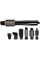 Фен-щітка Remington Blow Dry & Style Caring, 1200Вт, 2 режими, іоніз-я, хол. обдув, кейс для зберігання, кераміка, чорно-золотий