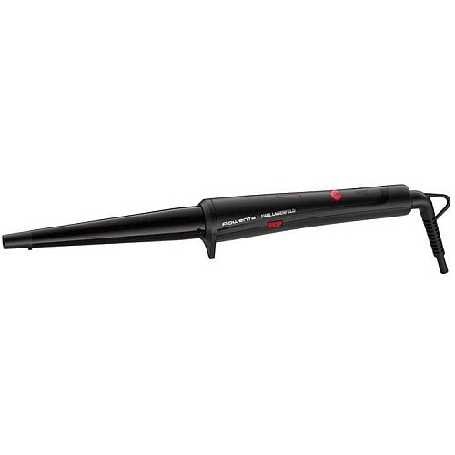 Плойка Rowenta x Karl Lagerfeld Conical Curler, конусна, 40Вт, 120-200С, турмалін, чорний
