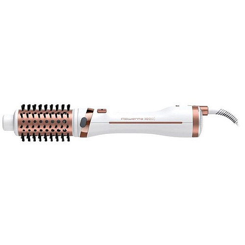 Фен-щітка Rowenta Brush Activ' Ultimate Care, 700Вт, 3 режими, іоніз-я, хол. обдув, оберт. насадок, кераміка, біло-золотий