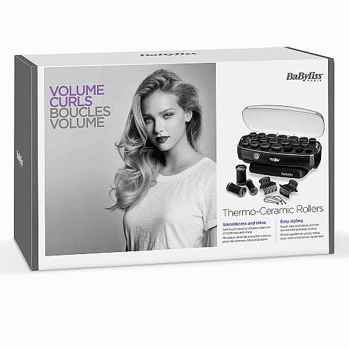 Термо бігуді Babyliss, 50Вт, 90-140 °C, кейс, кераміка, чорний