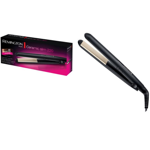 Випрямляч Remington Ceramic Slim 220, 300Вт, темп. режимів-2, 180-220С, кераміка, чорний
