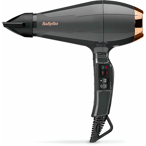 Фен Babyliss Air Pro, 2200Вт, 2 режима, диффузор, иониз-я, холл. обдув, черный