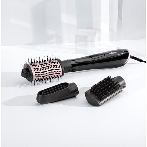 Фен-щетка Babyliss Style Smooth, 1000Вт, 2 режима, иониз-я, холл. обдув, керамика, черный
