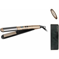 Выпрямитель Rowenta Glam & Shine 2в1, темп. режимов-8, 140-210С, дисплей, керамика, золотой