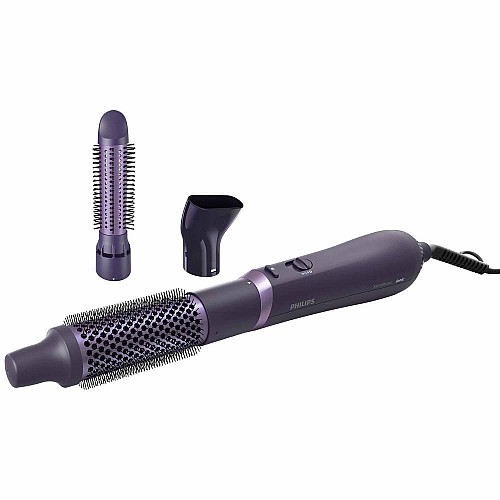 Фен-щітка Philips 3000 Series, 800Вт, іонізація, 3 насадки, фіолетовий